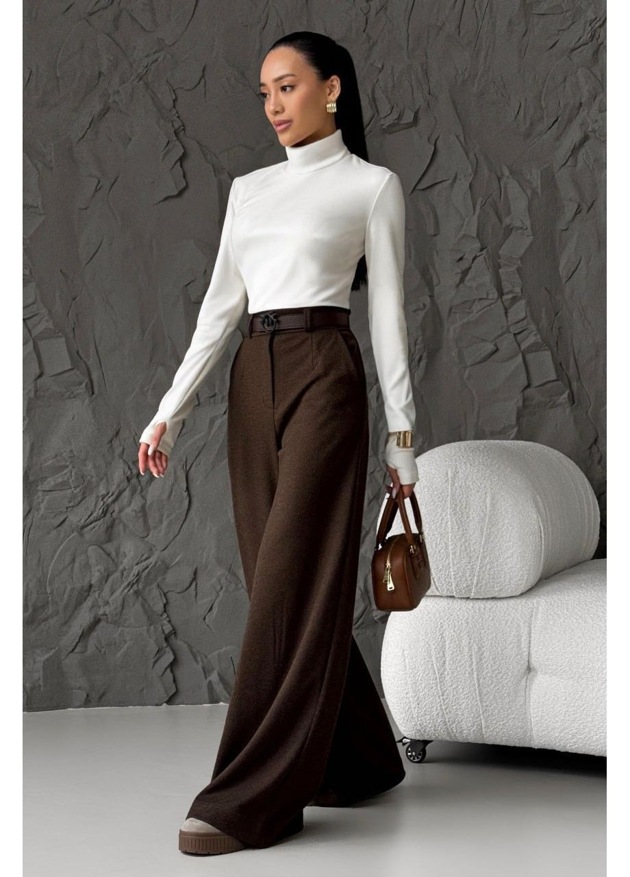 Брюки Фіва, колір Темно-коричневий Jadone Fashion (367831668)