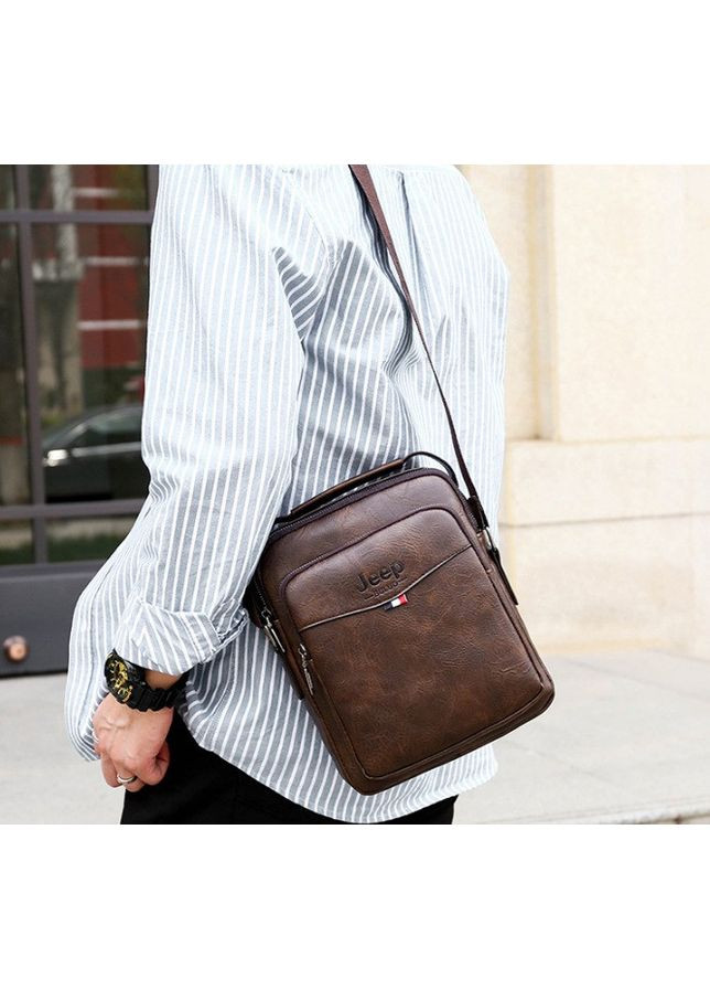 Чоловіча сумка планшетка шкіра темно-коричнева ProDobro (364190597)