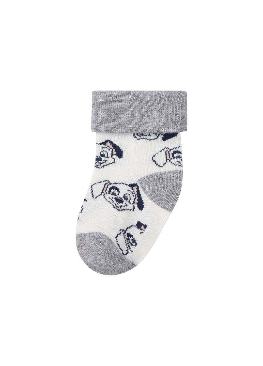 Шкарпетки бавовняні для хлопчика 412740 біло-сірий Disney (276838411)