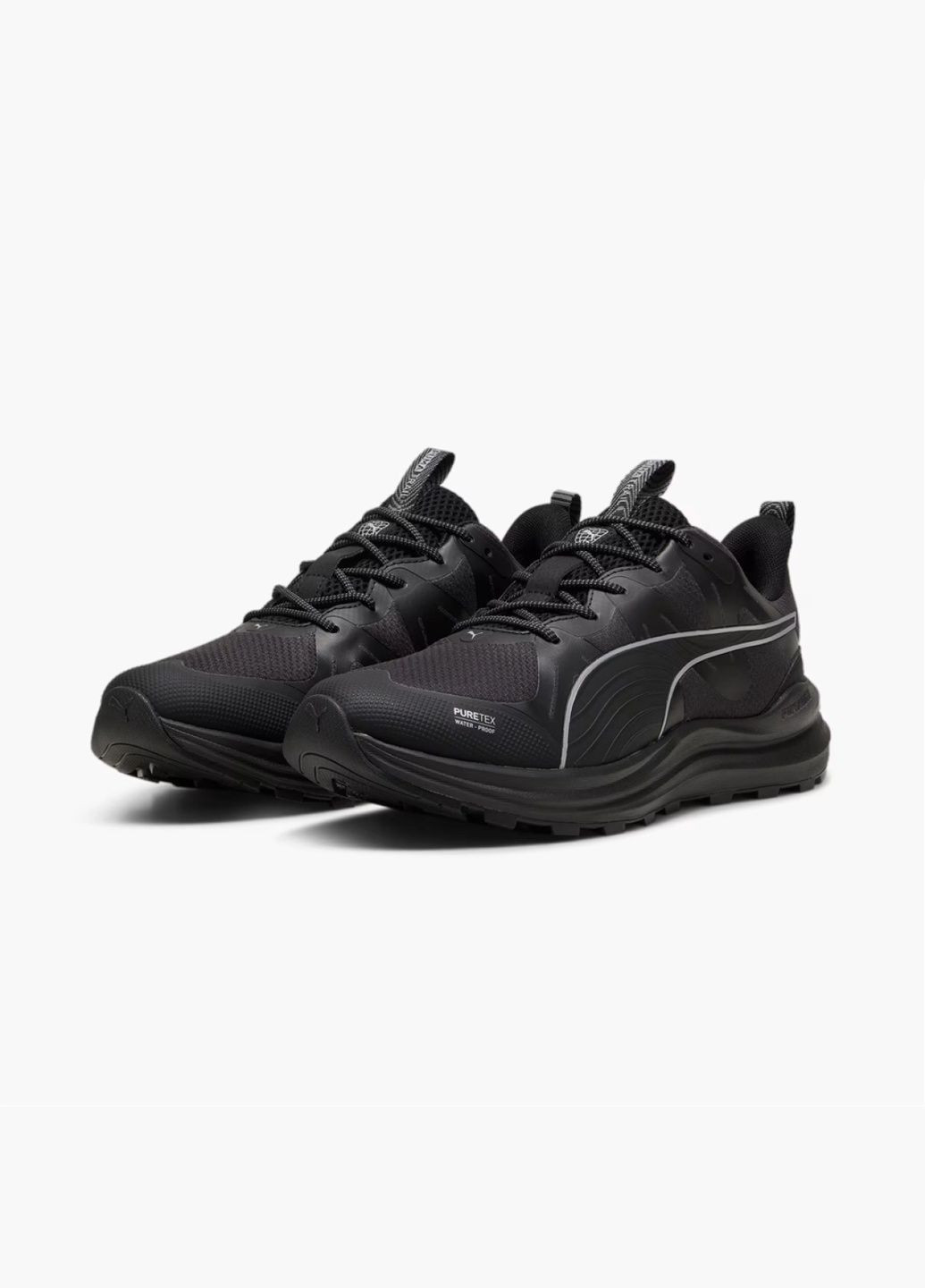 Чорні всесезонні кросівки унісекс reflect lite trail ptx running shoes black 310095-01 Puma
