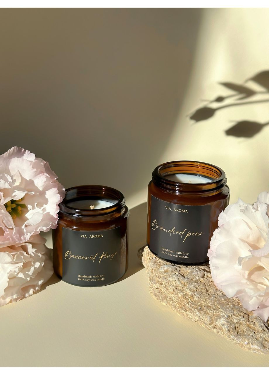Ароматическая соевая свеча Brandied Pear 100 мл (2436650147) Via Aroma (369668392)