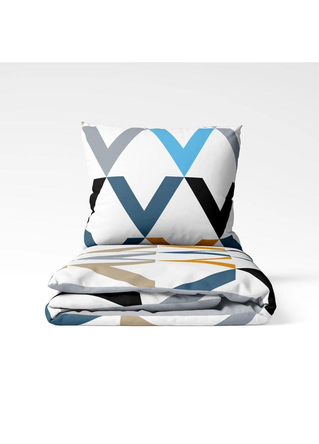 Двоспальний комплект постільної білизни з наволочками 50*70 см, 115 гр/м2 Pales Gray Різнобарвний (17610180215) ТЕП (365851679)