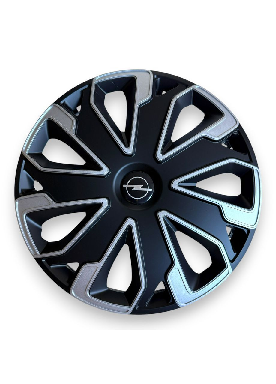 1 штука Колпак на колесо Ultimo Silver Black R14 с логотипом Opel колпаки на диски Ультимо Сильвер Блэк Р14 с логотипом Опель No Brand (364463071)