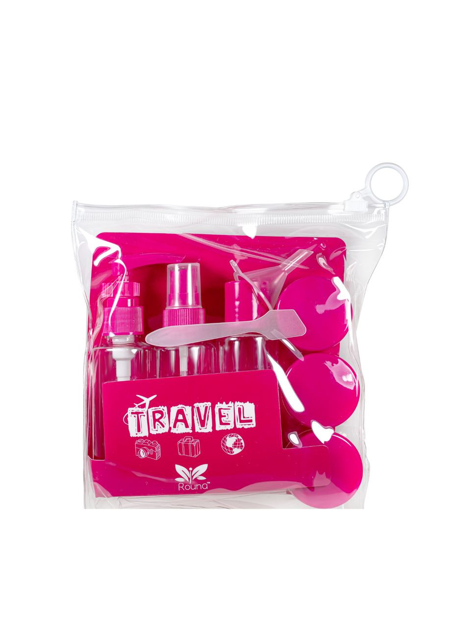 Дорожный набор флаконов для косметики и парфюмерии, 8 предметов. No Brand (306456005)