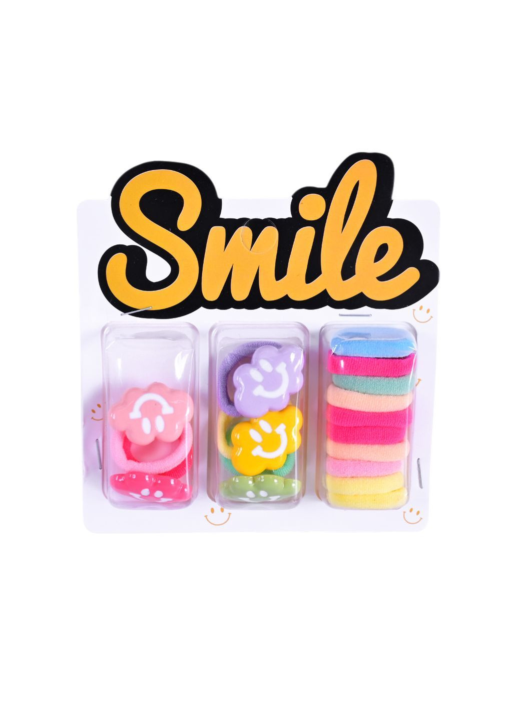 Набір дитячих аксесуарів для волосся: резинки та шпильки в асортименті - No Brand CN240710 (371927636)