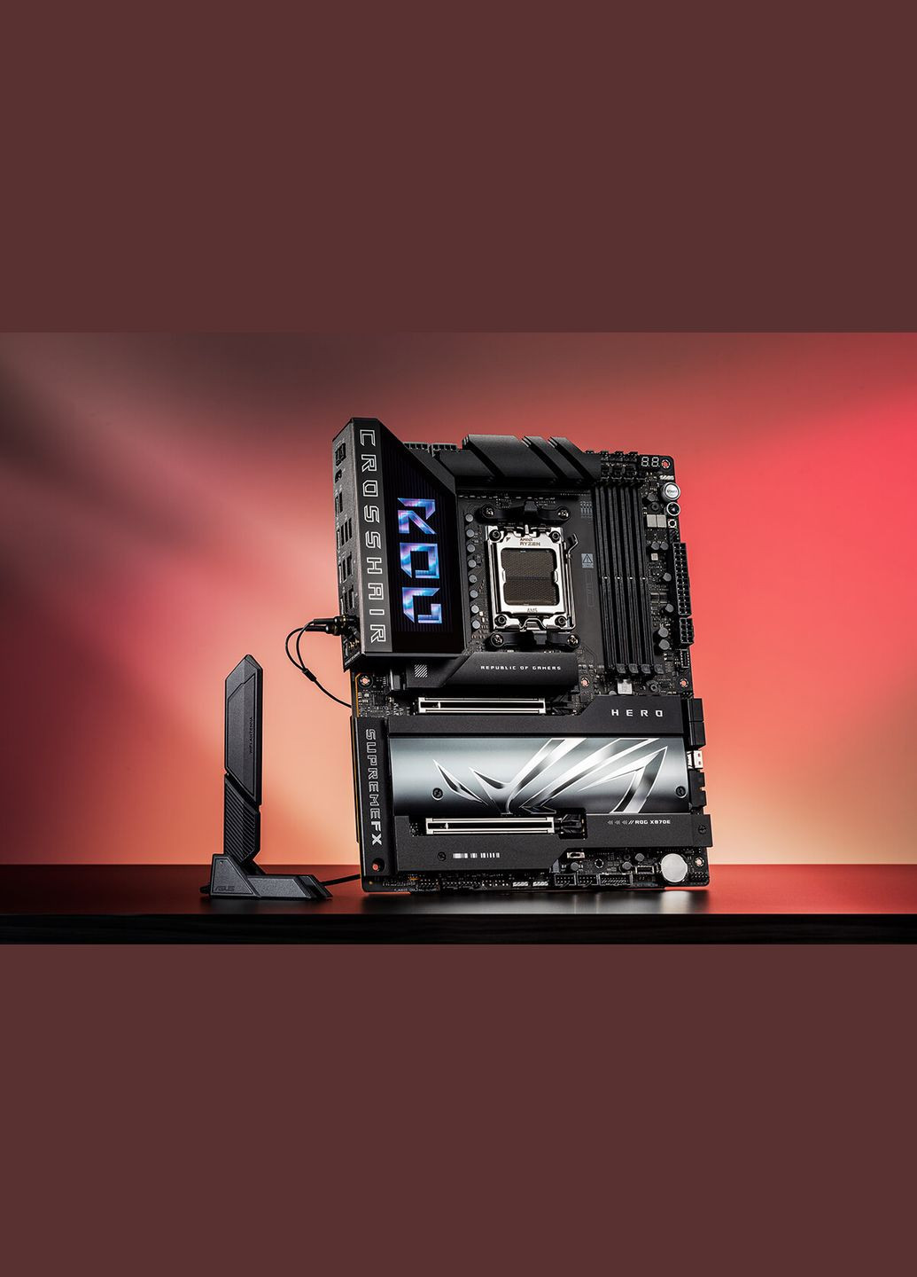 Материнська плата ROG CROSSHAIR X870E HERO sAM5 X870E 4xDDR5 M.2 HDMI WiFi BT ATX Asus (314749110)