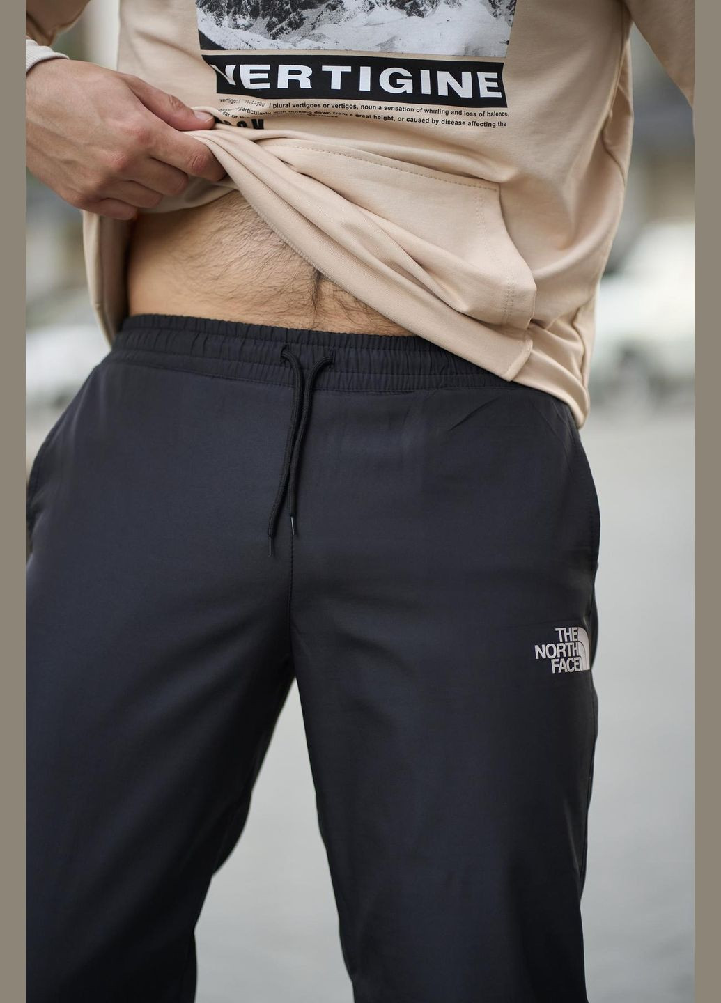 Черные демисезонные брюки No Brand