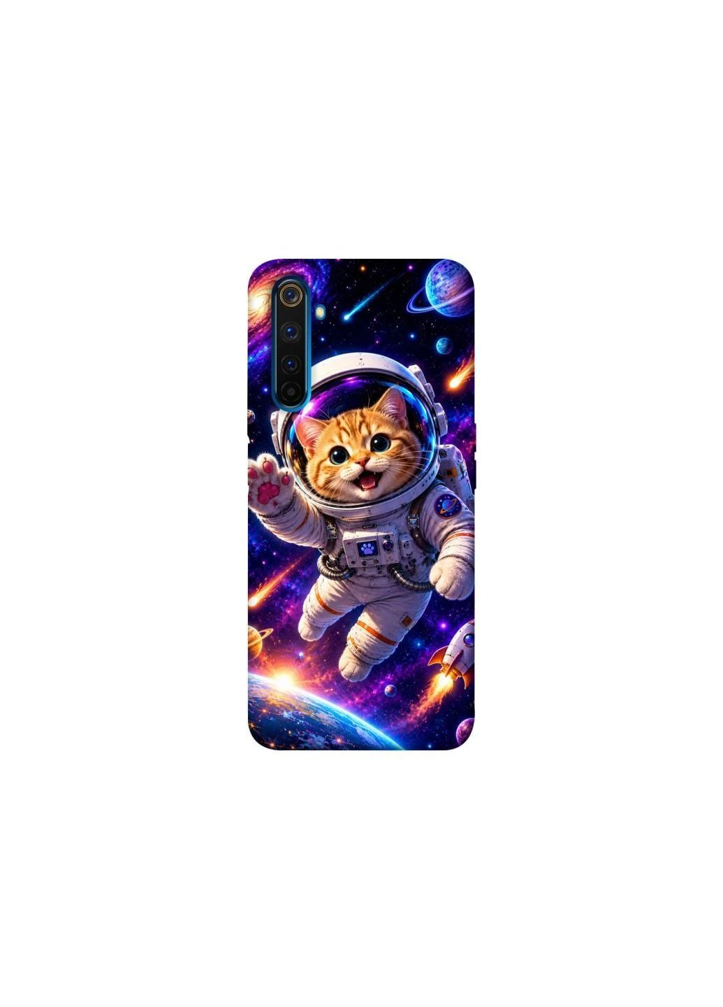 Чохол на Realme 6 Pro Space Cat Frontalka (396389891)