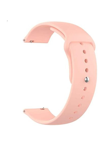 Ремінець Silicone 22mm Samsung Watch Gear S3/Samsung Watch 46mm/Xiaomi Amazfit Light Pink Smart Watch (339872527)