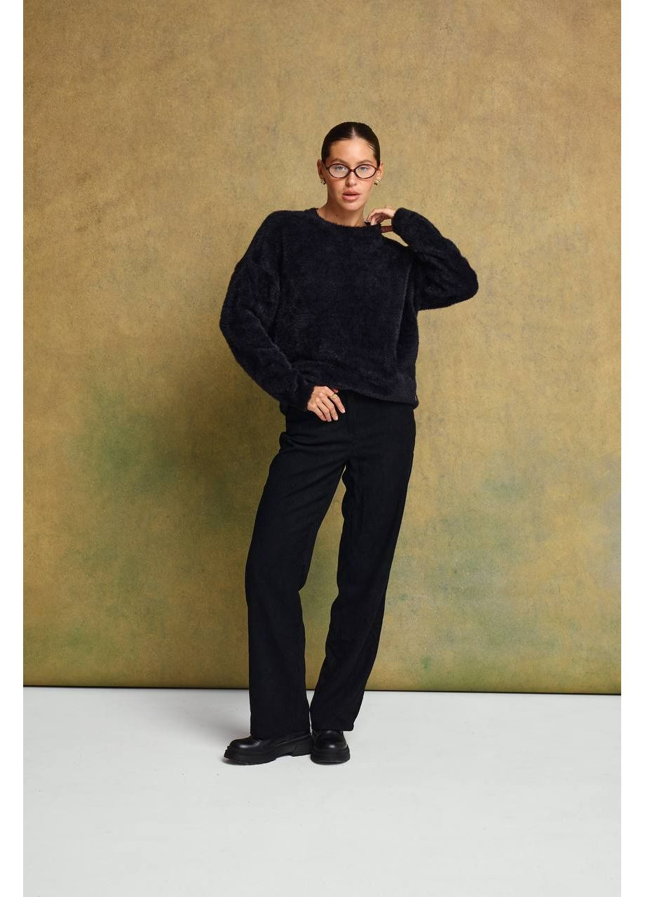 Черный демисезонный мягкий свитер — замер в описании GD/GL Модний простір