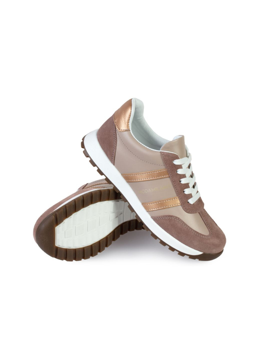 Кроссовки женские бренда 8200538_(2) ModaMilano бежевые демисезоны (283608266)