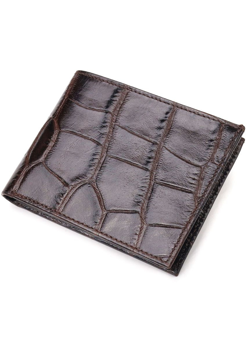 Миниатюрное портмоне для документов мужское кожаное 21521 Коричневое Canpellini (306881469)