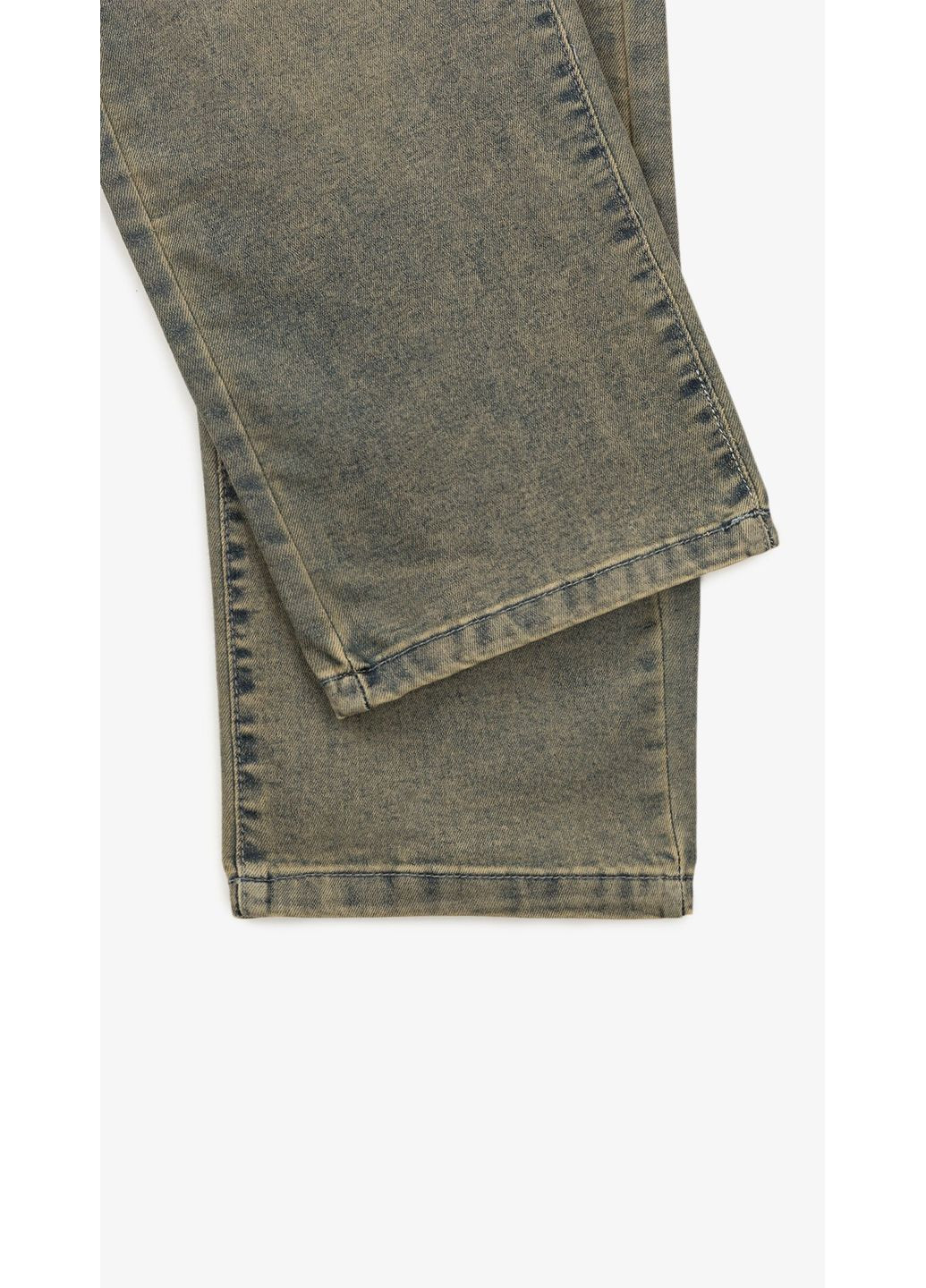 Комбинированные демисезонные джинсы для девочки 25095 140 см сине-зеленый shop (2000999162053) Moyaberla