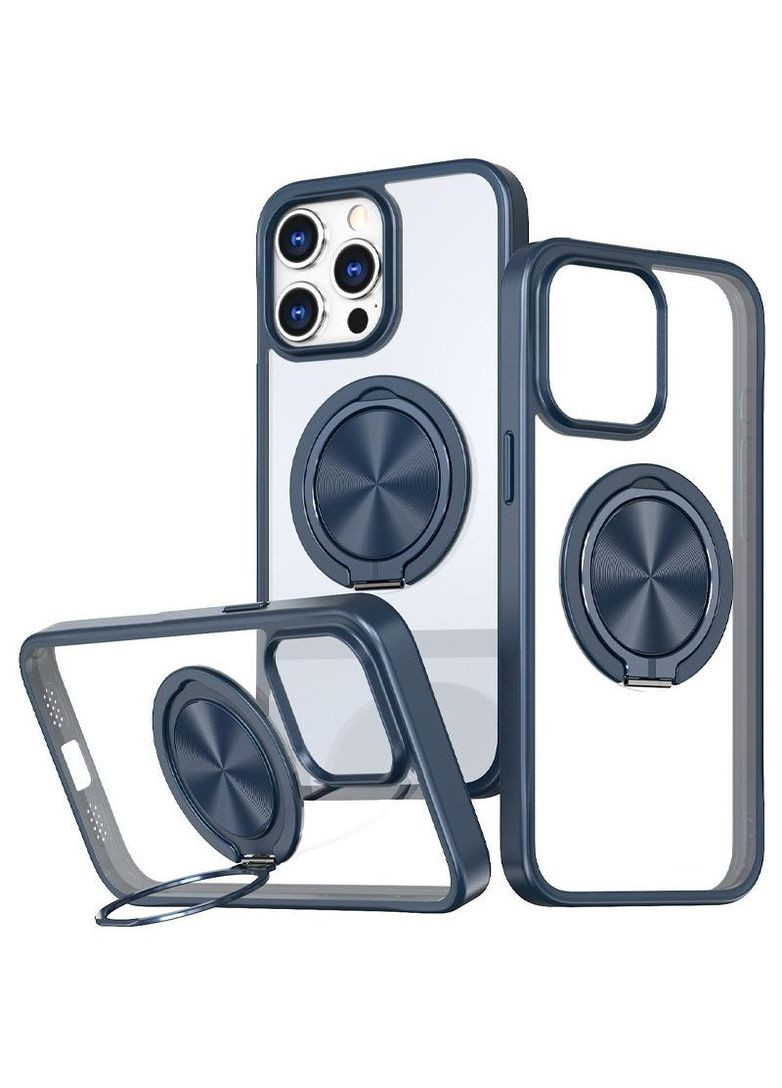 TPU+PC чехол с магнитом и кольцом для Apple iPhone 12 Pro (6.1") Epik (304028876)