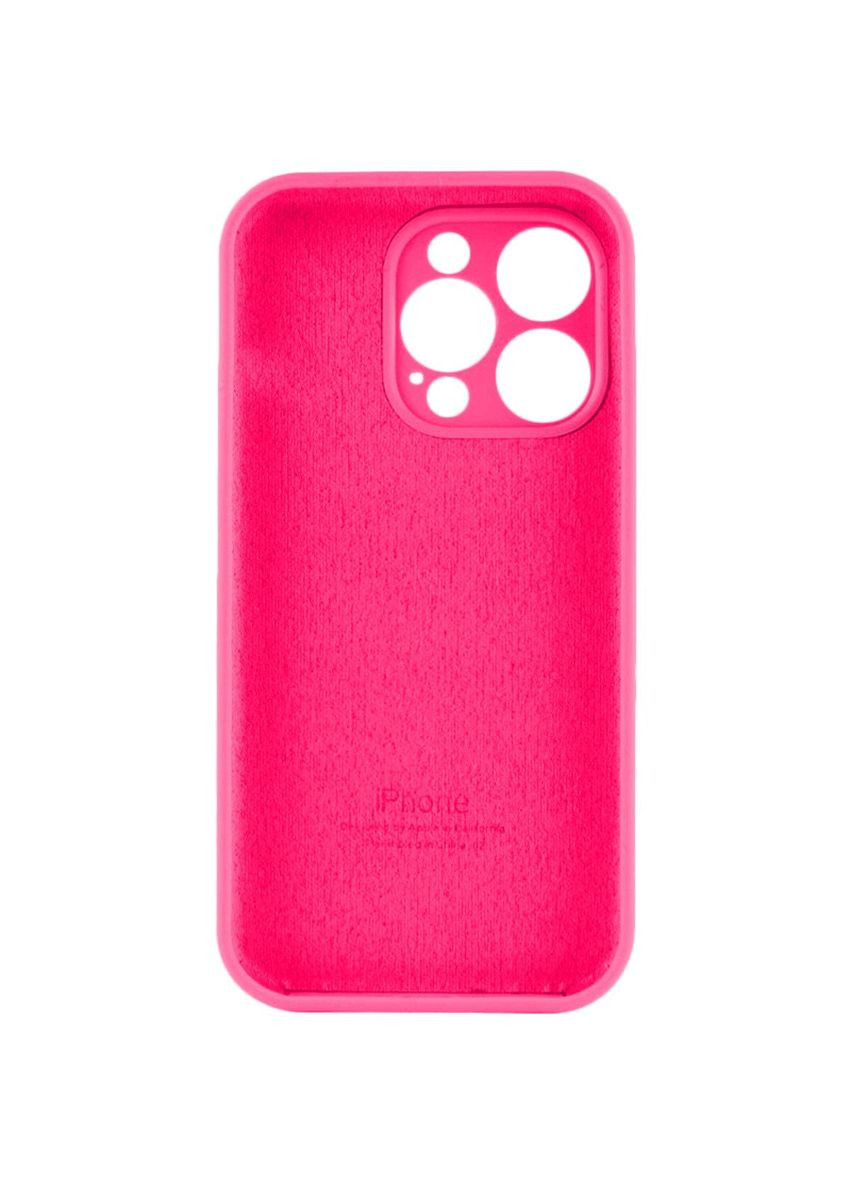 Силіконовий чохол з закритою камерою для iPhone 15 Pro Max Shiny Pink No Brand (306549253)