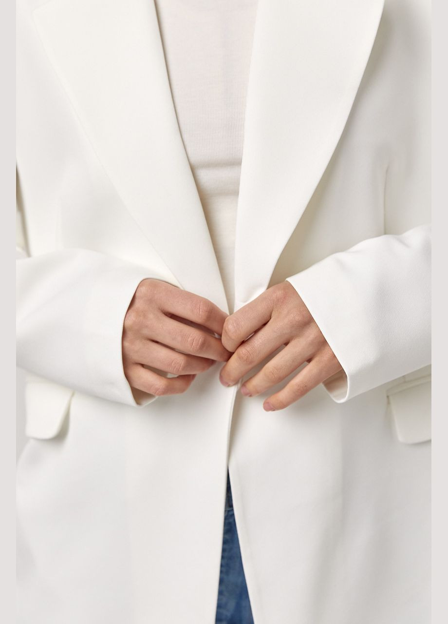 Жіночий прямий однотонний жакет Lurex (316155898)