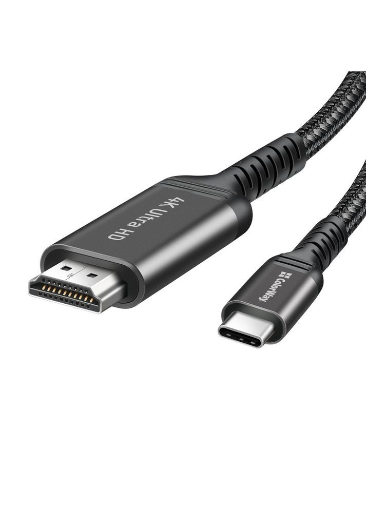 Кабель HDMI - USB Type-C (M/M), 4K/60 Гц, 2 м, Black (CW-CBCHD077-BK) Colorway (364861833)