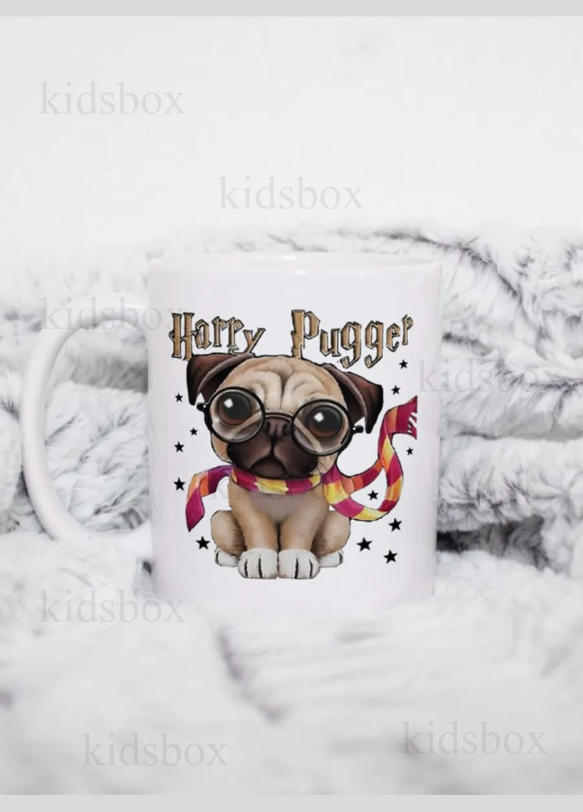 Кружка мопс с принтом керамическая чашка mops собака 330 мл Shantou (317206158)