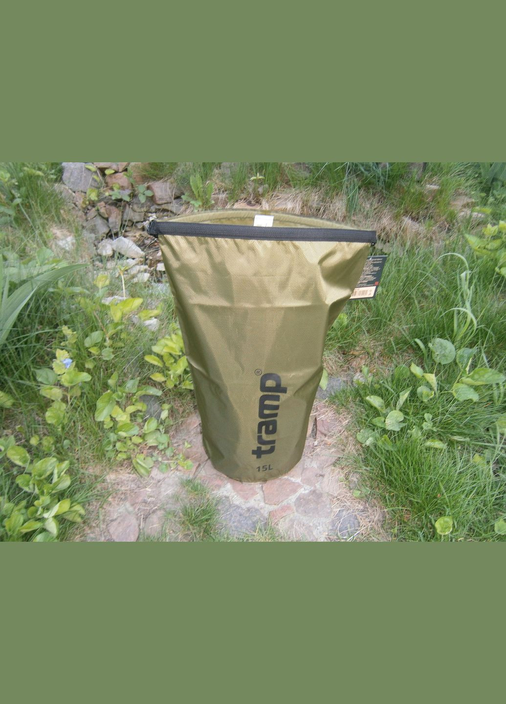 Гермомішок водостійкий TRA-112-olive 15 літрів Tramp (302391669)