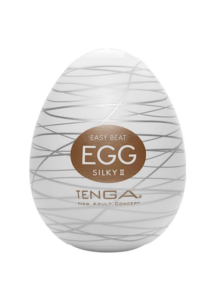 Мастурбаторяйце Egg Silky II з рельєфом у вигляді павутиння - CherryLove Tenga (282709953)