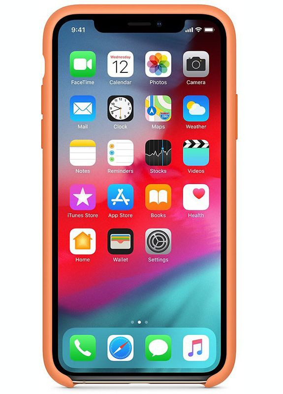 Чехол-накладка Silicone Case Apple iPhone X/XS Papaya Toto (301780288)