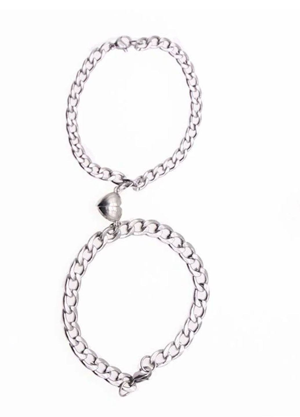 Парные браслеты неразлучники для влюбленных с магнитом Сердце No Brand (323652791)