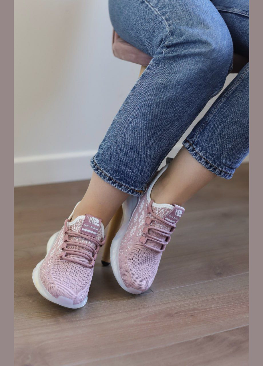 Рожеві осінні кросівки жіночі No Brand