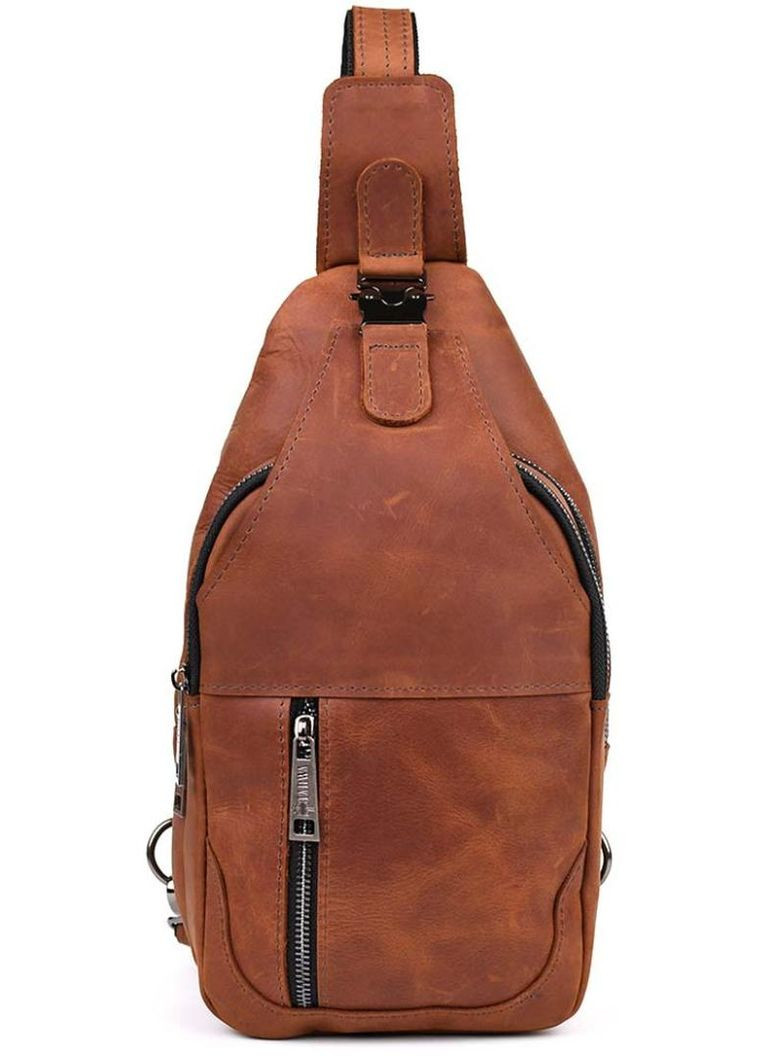 Сумка мужская через плечо сумочка слинг в дорогу планшет спортивный для документов барсетка для телефона Коричневый 34392 TARWA (332164471)