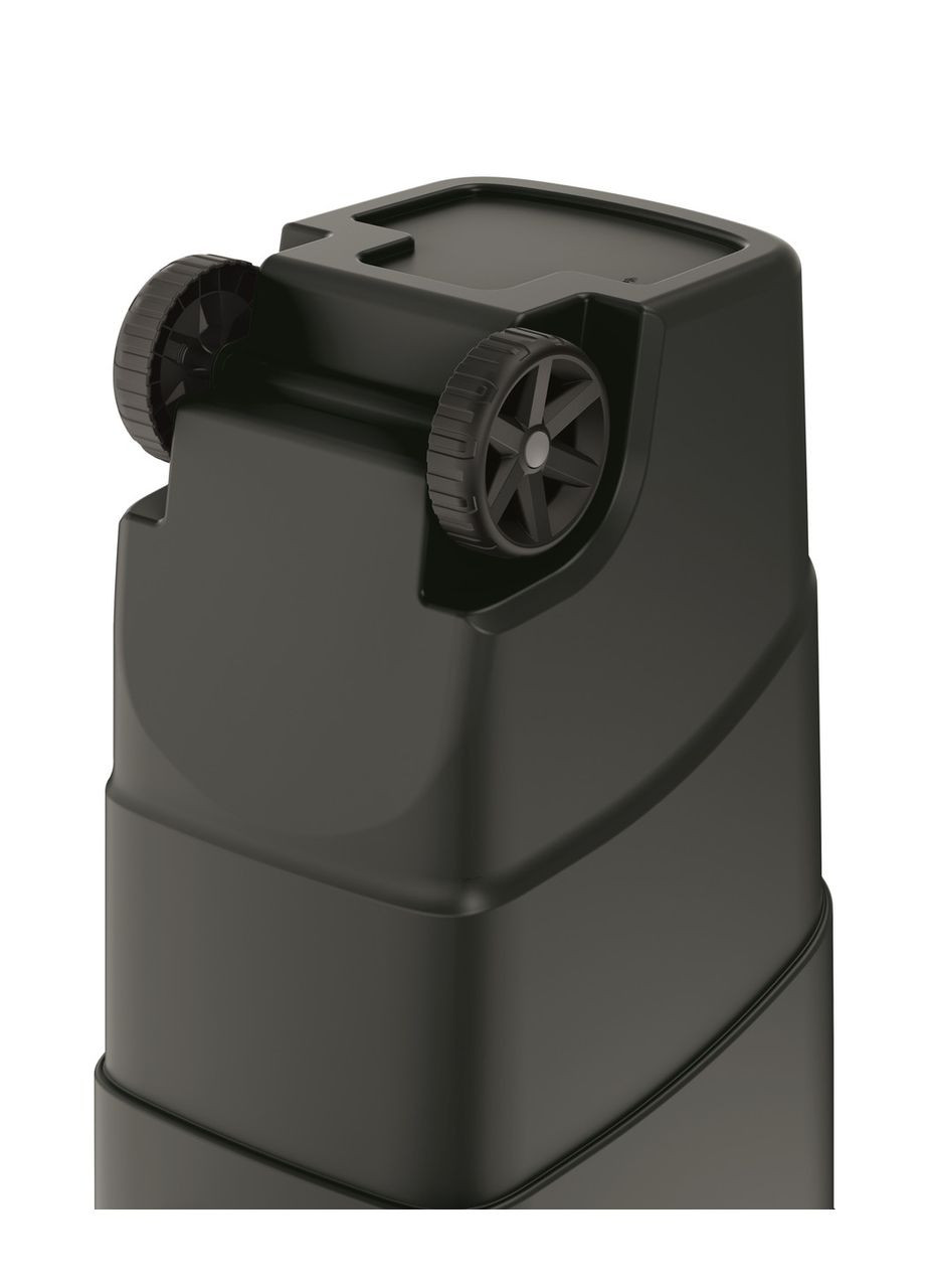 Бак для сміття Wheeler 90 л, антрацит, зелена кришка Prosperplast (329826956)