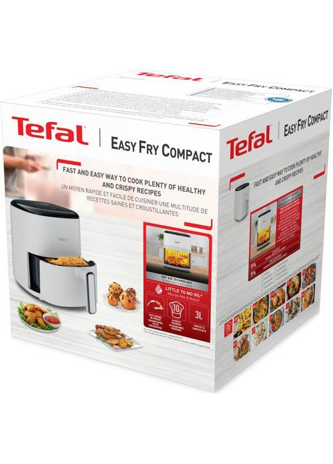 Мультипіч EY145A10 EasyFry Compact, 1300Вт, чаша-3л, сенсорне керув., 10 програм, пластик, Tefal (370605152)
