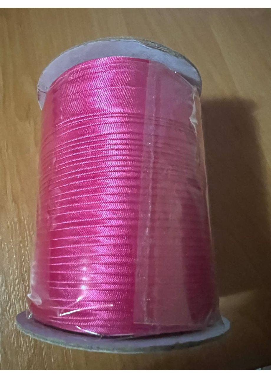 Малинова атласна коса бейка-стрічка з атласу для шиття для обробки краю 15 мм 120 ярдів No Brand (356103748)