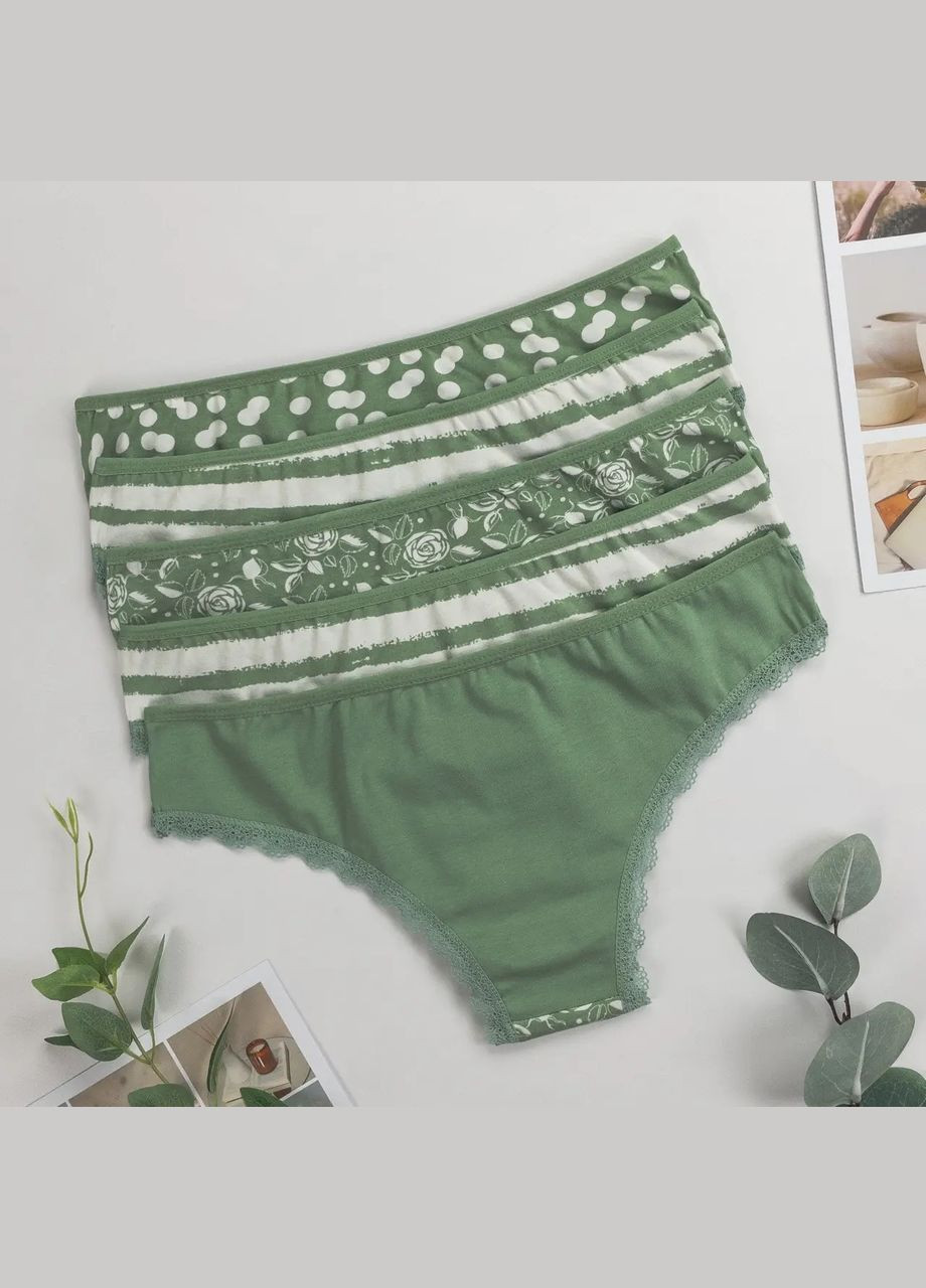 Трусы женские слипы-бразилиана 5 шт Nicoletta (325990454)