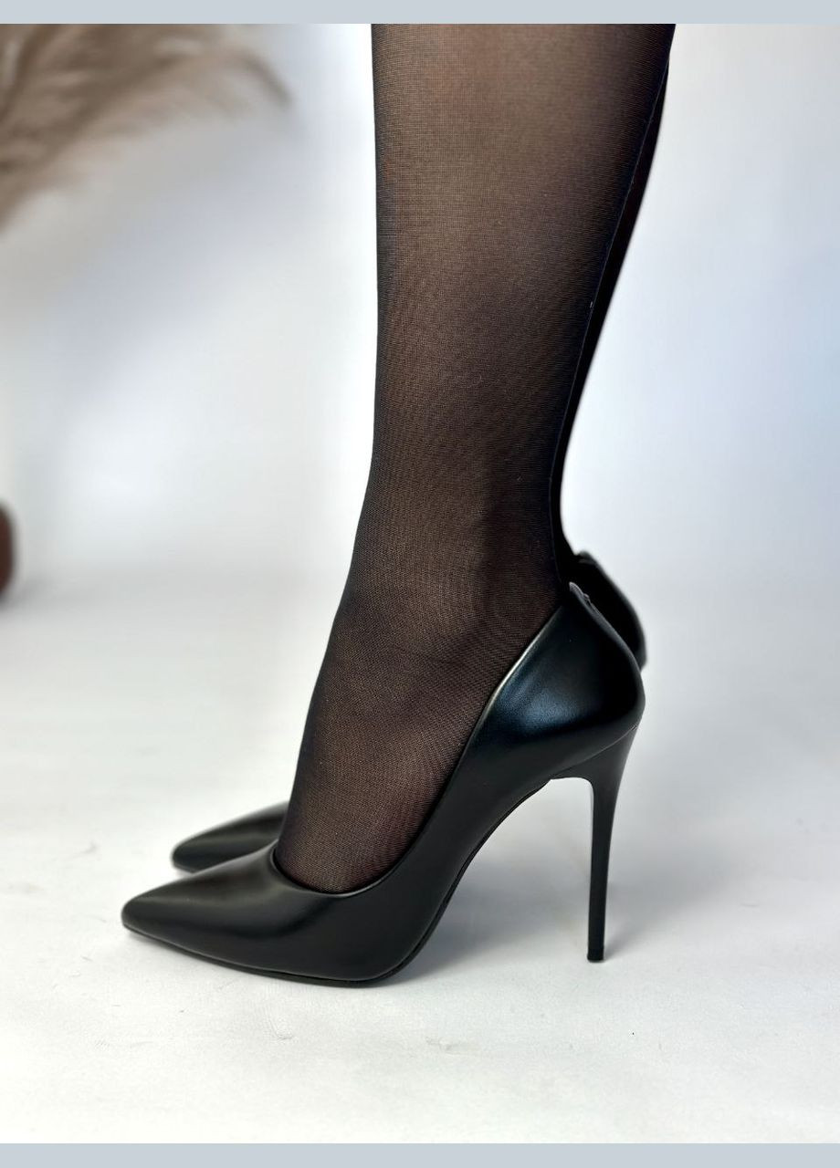 No Brand Елегантні жіночі туфлі чорний з штучна шкіра, — демісезон (329059941)