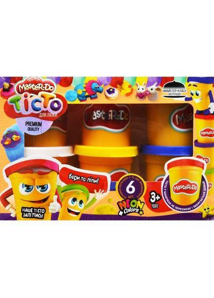 Тісто для ліплення Master Do 6 банок * 50г ДАНКО ТОЙС Danko Toys (318673723)
