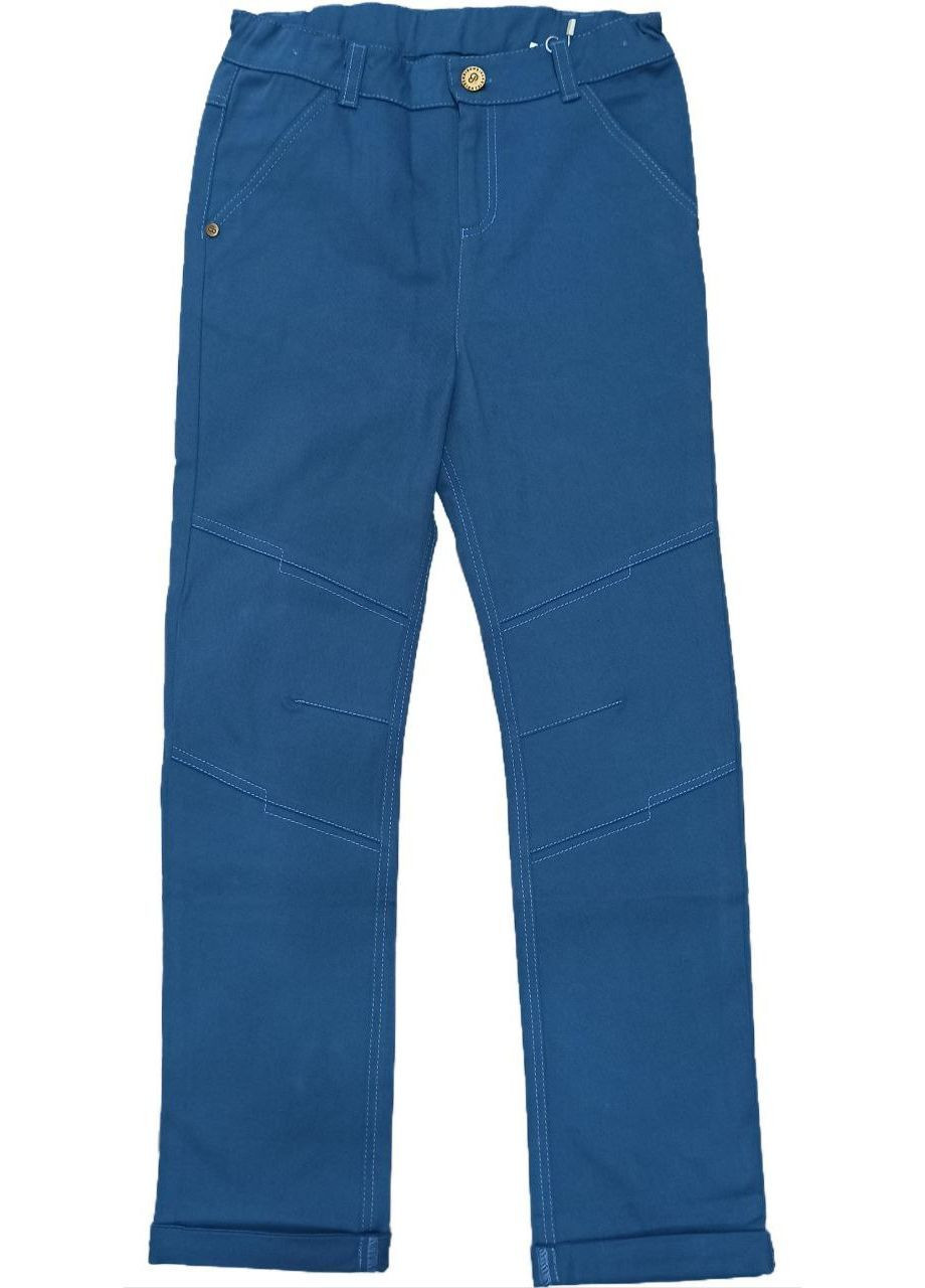 Синие праздничный, повседневный, классические, джинсовые, нарядные, кэжуал демисезонные брюки Бембі