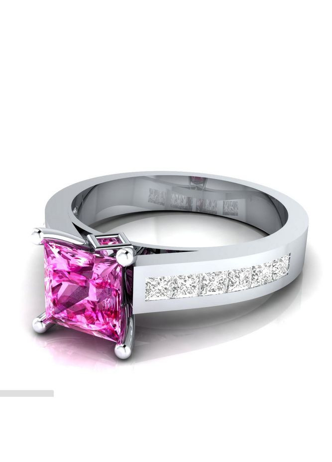 Обручальное кольцо с красным кубическим цирконием размер 20 Fashion Jewelry (285110574)