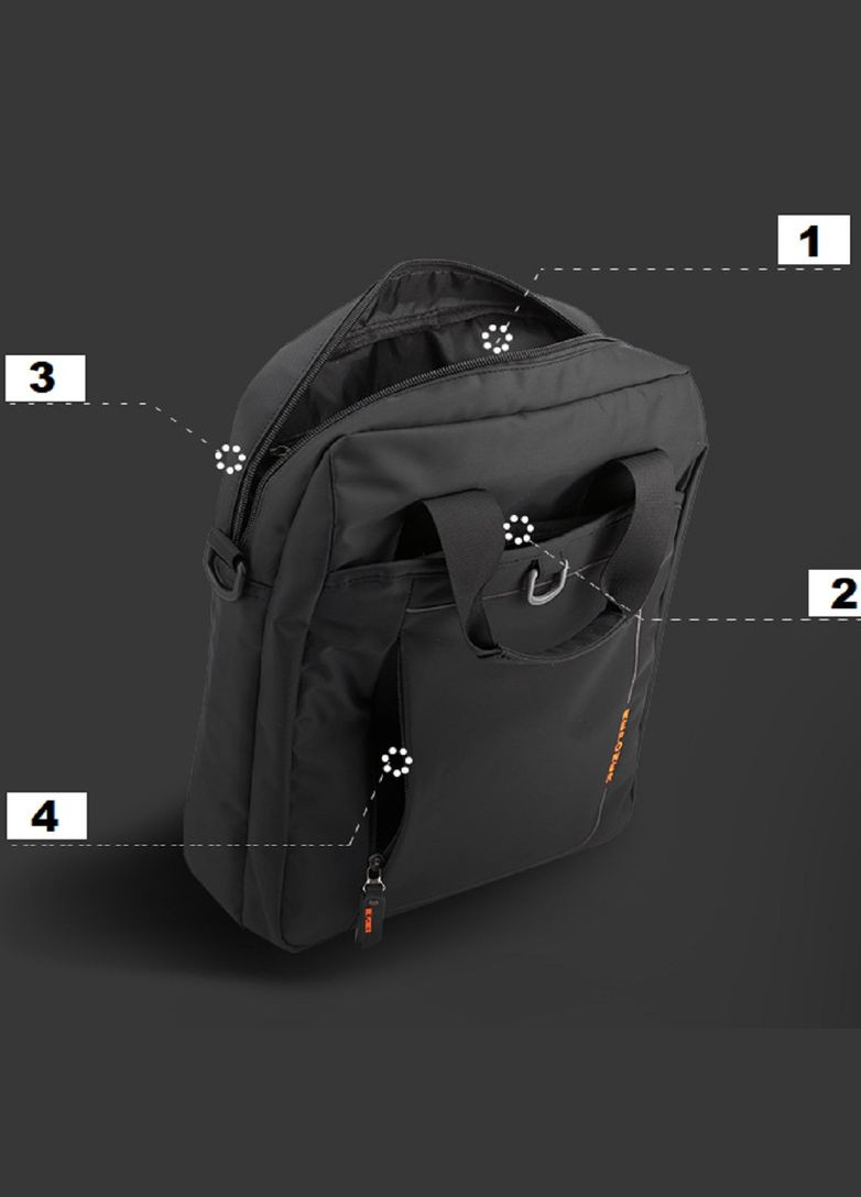 Чоловічий текстильний функціональний месенджер А4 із ручкою через плече RoyalBag AT08-2973A (316710153)