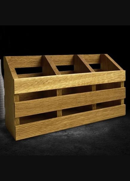 Подставка для столовых приборов из дерева Файдела сиена (ПСП-007805) No Brand (327424967)