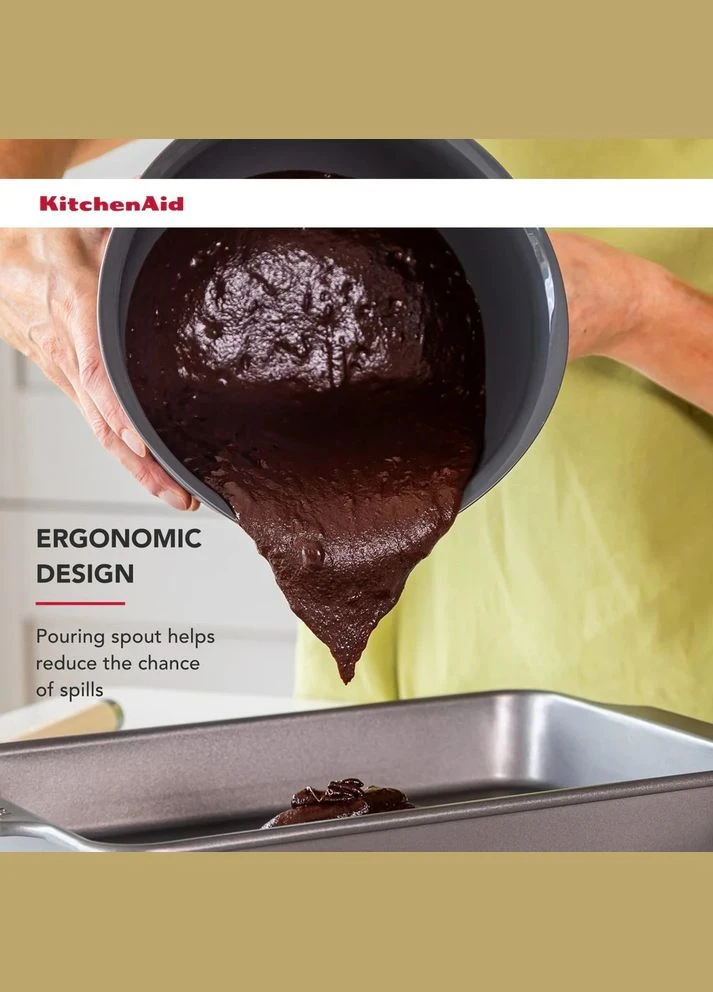 Набір мисок для змішування Coreline 3 шт 2,4/3,3/4,3 л сірий KQG175OSCGG KitchenAid (316617284)