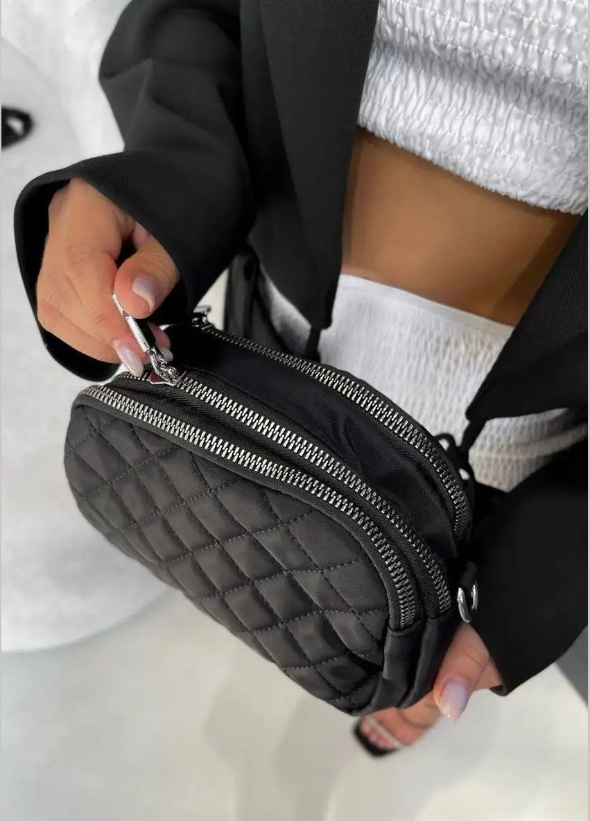 Женская сумка кросс-боди 10142 черная No Brand (285817982)