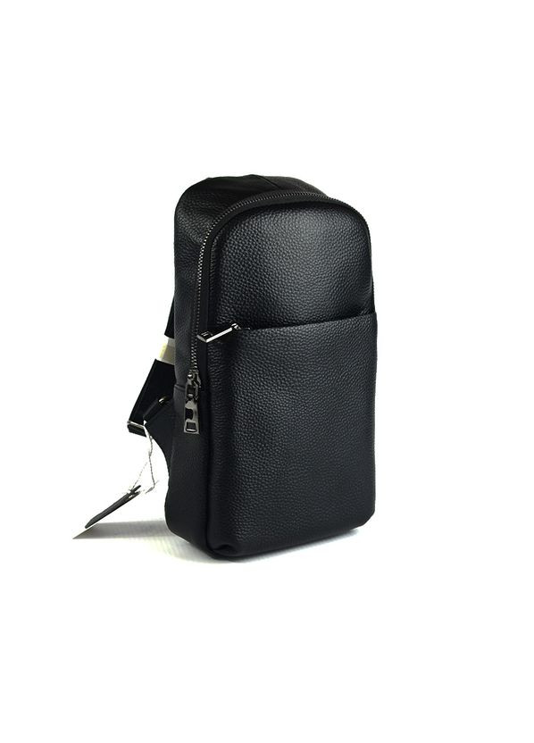 Чоловіча шкіряна сумка нагрудна слінг на одне плече з натуральної шкіри No Brand (305833993)