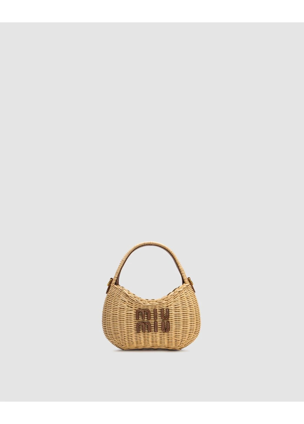 Жіноча сумка міу міу брендова соломяна літня ексклюзивна Miu Miu (404441441)