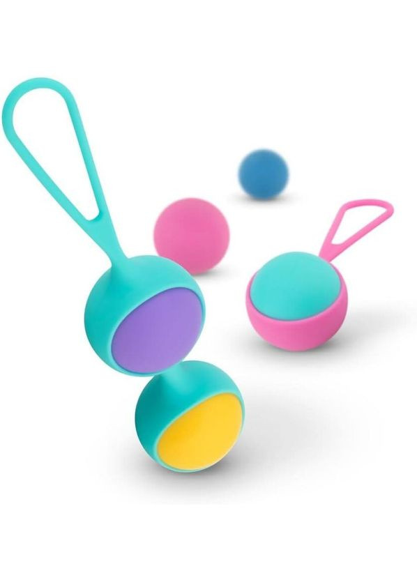 Набор вагинальных шариков: Vita – Kegel Ball Set, масса 40, 50, 60 г, два держателя - CherryLove PMV20 (332209241)