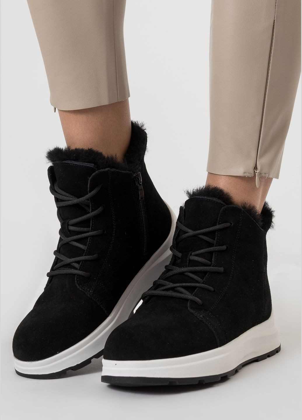 Зимние ботинки (1764ц) Gifanni из натуральной замши