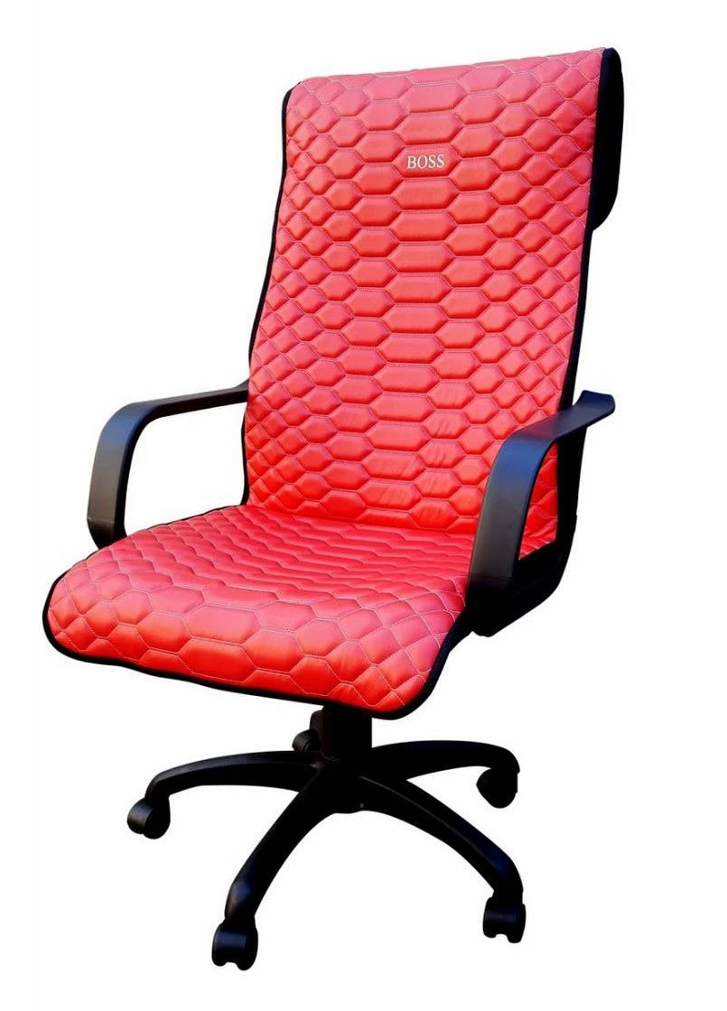 Чохол на офісне крісло червоний BOSS екошкіра 00889 No Brand (351901932)