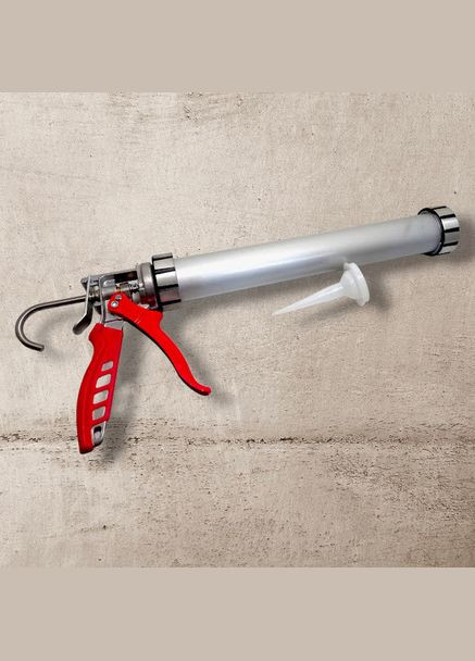 Пистолет для герметика 600 мл, закрытого типа, алюминий (арт.31124) Haisser (337360792)