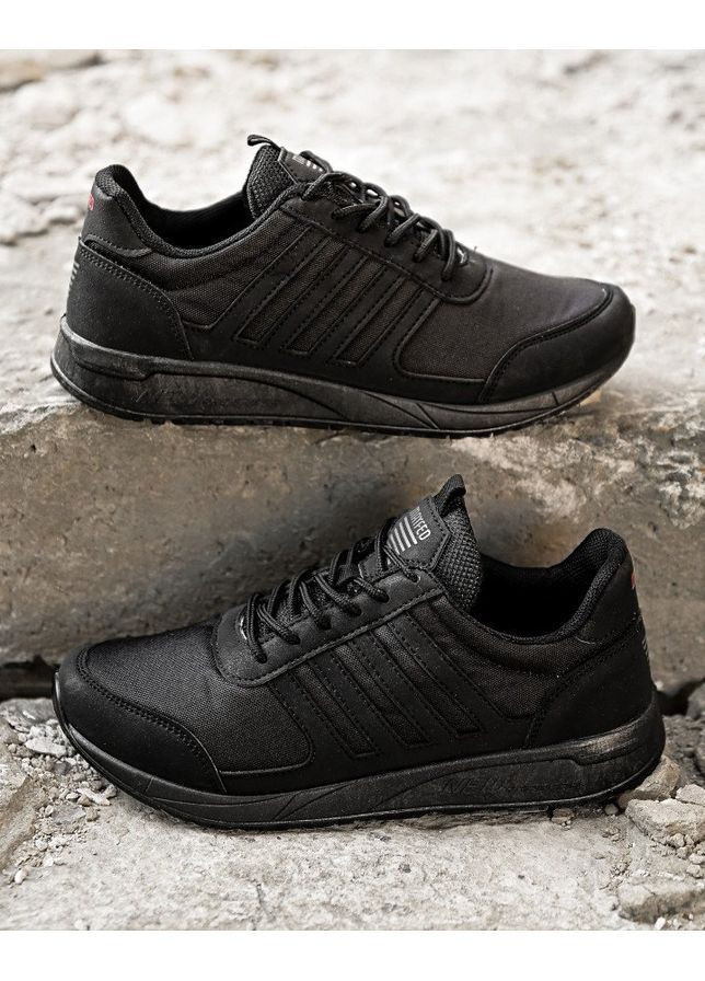 Черные демисезонные городские кроссовки kargo black No Brand