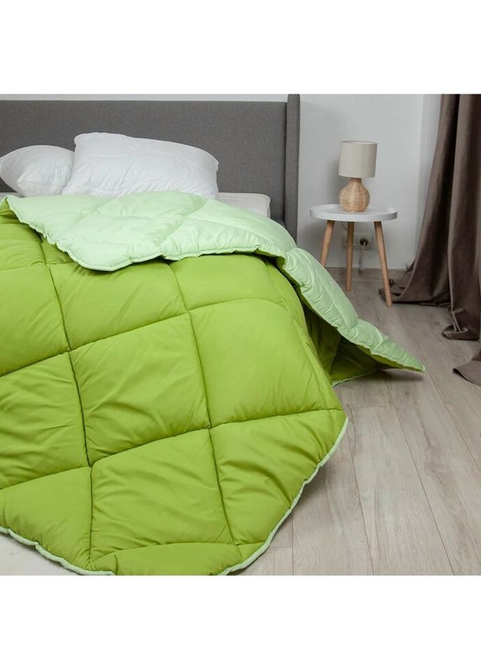 Одеяло полуторное Alaska 1-00150-28628 150х205 см оливковое с салатовым ТЕП (335584908)