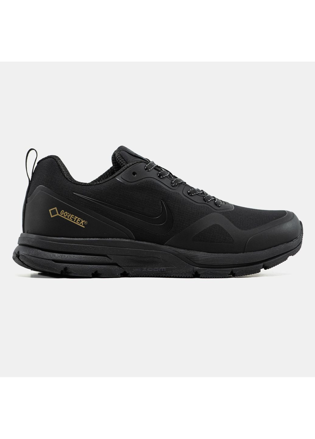 Черные демисезонные кроссовки мужские nike zoom structure 37x gore-tex black | найк зум структур 37х термо черные No Brand
