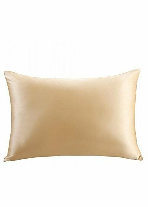 Наволочка з натурального 100% шовку 50х70 золотистого кольору De Lure (313616321)